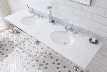 Load image into Gallery viewer, Water Creation Vanity Water Creation Empire 72 Inch Wide Double Wash Stand, P-Trap, Countertop with Basin