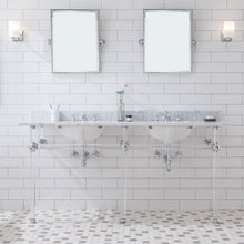 Load image into Gallery viewer, Water Creation Vanity Water Creation Empire 72 Inch Wide Double Wash Stand, P-Trap, Countertop with Basin