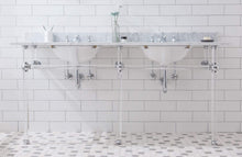 Load image into Gallery viewer, Water Creation Vanity Water Creation Empire 72 Inch Wide Double Wash Stand, P-Trap, Countertop with Basin