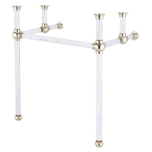 Water Creation Vanity Water Creation EP30C-0500 Empire 30 Inch Wide Single Wash Stand, P-Trap, and Counter Top with Basin included in Polished Nickel (PVD) Finish