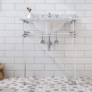 Water Creation Vanity Water Creation EP30D-0113 Empire 30 Inch Wide Single Wash Stand, P-Trap, Counter Top with Basin, and F2-0013 Faucet included in Chrome Finish