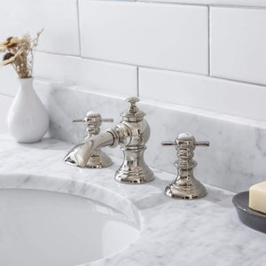 Water Creation Vanity Water Creation EP30D-0513 Empire 30 Inch Wide Single Wash Stand, P-Trap, Counter Top with Basin, and F2-0013 Faucet included in Polished Nickel (PVD) Finish