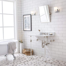 Load image into Gallery viewer, Water Creation Vanity Water Creation EP30E-0509 Empire 30 Inch Wide Single Wash Stand, P-Trap, Counter Top with Basin, F2-0009 Faucet and Mirror included in Polished Nickel (PVD) Finish