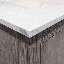 Load image into Gallery viewer, Water Creation Vanity Water Creation HU24CW01GK-000000000 Hugo 24 In. Single Sink Carrara White Marble Countertop Vanity in Grey Oak