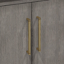 Load image into Gallery viewer, Water Creation Vanity Water Creation HU24CW06GK-R21BL1406 Hugo 24 In. Single Sink Carrara White Marble Countertop Vanity in Grey Oak with Gooseneck Faucet and Mirror