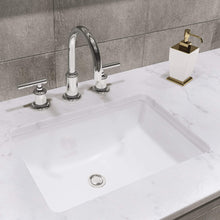 Load image into Gallery viewer, Water Creation Vanity Water Creation HU60CW01GK-R21BL1401 Hugo 60 In. Double Sink Carrara White Marble Countertop Vanity in Grey Oak with Gooseneck Faucets and Mirrors