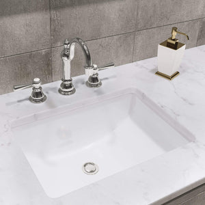 Water Creation Vanity Water Creation HU60CW01GK-R21TL1201 Hugo 60 In. Double Sink Carrara White Marble Countertop Vanity in Grey Oak with Hook Faucets and Mirrors