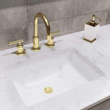 Load image into Gallery viewer, Water Creation Vanity Water Creation HU72CW06GK-000BL1406 Hugo 72 In. Double Sink Carrara White Marble Countertop Vanity in Grey Oak with Gooseneck Faucets