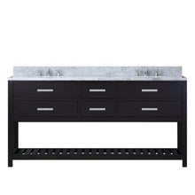 Load image into Gallery viewer, Water Creation Vanity Water Creation MA60CW01ES-000BX0901 60 Inch Espresso Double Sink Bathroom Vanity With Faucet From The Madalyn Collection