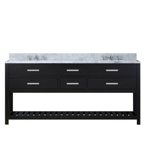 Water Creation Vanity Water Creation MA72CW01ES-000BX0901 72 Inch Espresso Double Sink Bathroom Vanity With Faucet From The Madalyn Collection