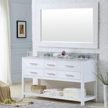 Load image into Gallery viewer, Water Creation Vanity Water Creation MADALYN60W Madalyn 60 Inch Pure White Double Sink Bathroom Vanity