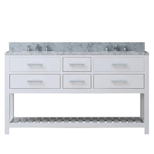 Load image into Gallery viewer, Water Creation Vanity Water Creation MADALYN60W Madalyn 60 Inch Pure White Double Sink Bathroom Vanity