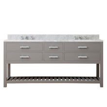 Load image into Gallery viewer, Water Creation Vanity Water Creation MADALYN72G Madalyn 72 Inch Cashmere Grey Double Sink Bathroom Vanity