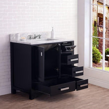 Load image into Gallery viewer, Water Creation Vanity Water Creation MADISON36EB Madison 36 Dark Espresso Single Sink Bathroom Vanity With Matching Mirror