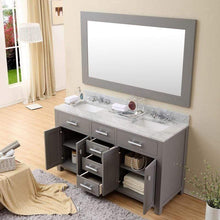 Load image into Gallery viewer, Water Creation Vanity Water Creation MADISON60G Madison 60 Inch Cashmere Grey Double Sink Bathroom Vanity