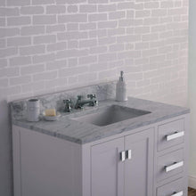 Load image into Gallery viewer, Water Creation Vanity Water Creation MS36CW01PW-000BX0901 36 Inch Wide Pure White Single Sink Bathroom Vanity With Faucets From The Madison Collection