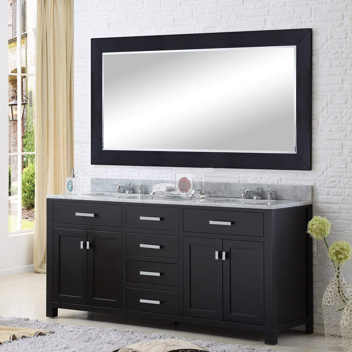 Water Creation Vanity Water Creation MS60CW01ES-000000000 60 Inch Espresso Double Sink Bathroom Vanity From The Madison Collection