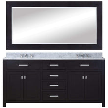 Load image into Gallery viewer, Water Creation Vanity Water Creation MS60CW01ES-R60000000 60 Inch Espresso Double Sink Bathroom Vanity With Matching Framed Mirror From The Madison Collection