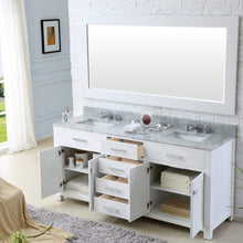 Load image into Gallery viewer, Water Creation Vanity Water Creation MS60CW01PW-000BX0901 60 Inch Pure White Double Sink Bathroom Vanity With Faucet From The Madison Collection