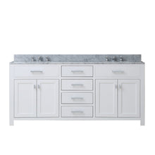 Load image into Gallery viewer, Water Creation Vanity Water Creation MS60CW01PW-000BX0901 60 Inch Pure White Double Sink Bathroom Vanity With Faucet From The Madison Collection