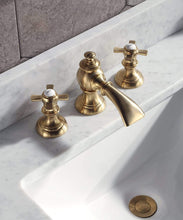 Load image into Gallery viewer, Water Creation Vanity Water Creation MS72CW06MB-000FX1306 Madison 72-Inch Double Sink Carrara White Marble Vanity In Monarch Blue  With F2-0013-06-FX Lavatory Faucet(s)