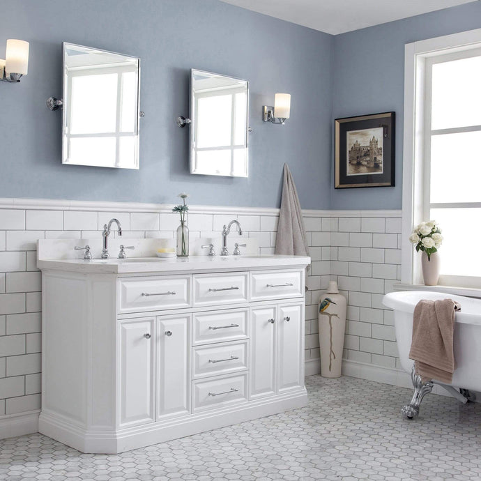 Water Creation Vanity Water Creation PA60QZ01PW-E18TL1201 60