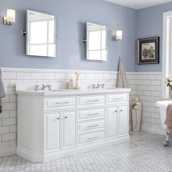Water Creation Vanity Water Creation PA72QZ01PW-E18BX0901 72