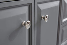 Load image into Gallery viewer, Water Creation Vanity Water Creation PA72QZ05CG-000BX0905 72&quot;&quot; Palace Collection Quartz Carrara Cashmere Grey Bathroom Vanity Set With Hardware And F2-0009 Faucets in Polished Nickel (PVD) Finish