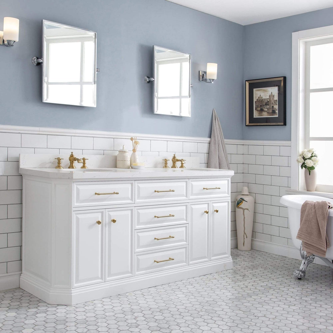 Water Creation Vanity Water Creation PA72QZ06PW-000FX1306 72