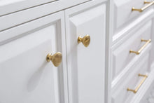 Load image into Gallery viewer, Water Creation Vanity Water Creation PA72QZ06PW-000FX1306 72&quot;&quot; Palace Collection Quartz Carrara Pure White Bathroom Vanity Set With Hardware And F2-0013 Faucets in Satin Gold Finish And Only Mirrors in Chrome Finish