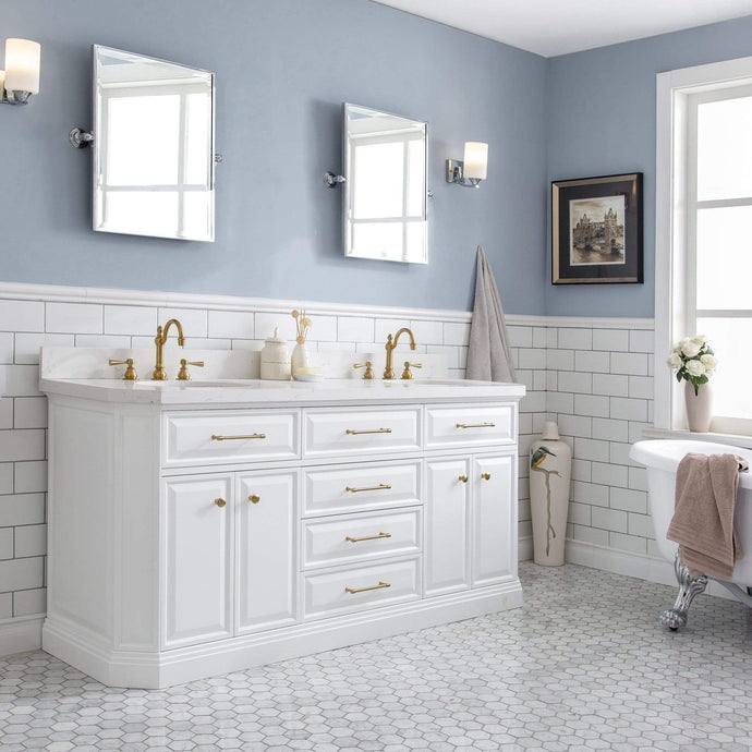 Water Creation Vanity Water Creation PA72QZ06PW-E18TL1206 72
