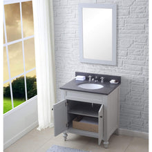 Load image into Gallery viewer, Water Creation Vanity Water Creation PO30BL03EG-R24000000 30 Inch Earl Grey Single Sink Bathroom Vanity With Matching Framed Mirror From The Potenza Collection