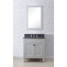 Load image into Gallery viewer, Water Creation Vanity Water Creation PO30BL03EG-R24000000 30 Inch Earl Grey Single Sink Bathroom Vanity With Matching Framed Mirror From The Potenza Collection