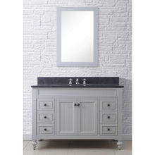 Load image into Gallery viewer, Water Creation Vanity Water Creation PO48BL03EG-R24BX0901 48 Inch Earl Grey Single Sink Bathroom Vanity With Matching Framed Mirror And Faucet From The Potenza Collection