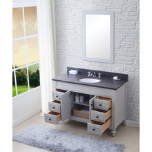 Load image into Gallery viewer, Water Creation Vanity Water Creation PO48BL03EG-R24BX0901 48 Inch Earl Grey Single Sink Bathroom Vanity With Matching Framed Mirror And Faucet From The Potenza Collection