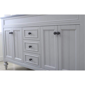 Water Creation Vanity Water Creation PO48BL03EG-R24BX0901 48 Inch Earl Grey Single Sink Bathroom Vanity With Matching Framed Mirror And Faucet From The Potenza Collection