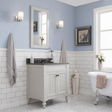Load image into Gallery viewer, Water Creation Vanity Water Creation POTENZA30EGBF1 Potenza 30 Inch Bathroom Vanity in Earl Grey with Blue Limestone Top with Faucet and Mirror