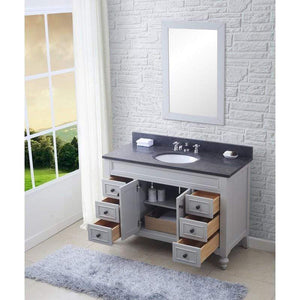 Water Creation Vanity Water Creation POTENZA48EG Potenza 48 Inch Earl Grey Single Sink Bathroom Vanity