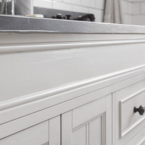Water Creation Vanity Water Creation POTENZA60EGF1 Potenza 60 Inch Bathroom Vanity in Earl Grey with Blue Limestone Top with Faucet