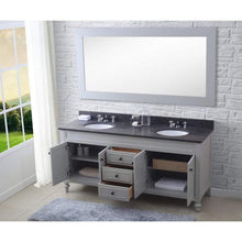 Load image into Gallery viewer, Water Creation Vanity Water Creation POTENZA72EG Potenza 72 Inch Earl Grey Double Sink Bathroom Vanity