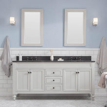Load image into Gallery viewer, Water Creation Vanity Water Creation POTENZA72EGF1 Potenza 72 Inch Bathroom Vanity in Earl Grey with Blue Limestone Top with Faucet