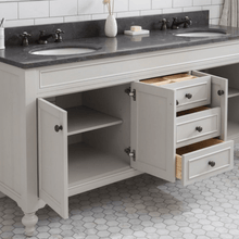 Load image into Gallery viewer, Water Creation Vanity Water Creation POTENZA72EGF1 Potenza 72 Inch Bathroom Vanity in Earl Grey with Blue Limestone Top with Faucet