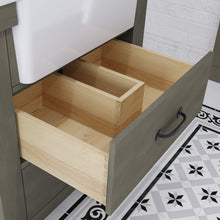 Load image into Gallery viewer, Water Creation Vanity Water Creation PY30CW03GG-A24TL1203 Paisley 30 Inch Single Sink Carrara White Marble Countertop Vanity in Grizzle Gray with Hook Faucet and Mirror
