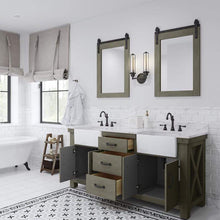 Load image into Gallery viewer, Water Creation Vanity Water Creation PY72CW03GG-000000000 Paisley 72 Inch Double Sink Carrara White Marble Countertop Vanity in Grizzle Gray