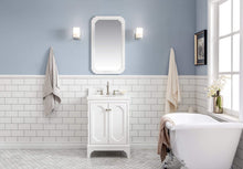 Load image into Gallery viewer, Water Creation Vanity Water Creation QU24QZ05PW-000BX0905 Queen 24-Inch Single Sink Quartz Carrara Vanity In Pure White  With F2-0009-05-BX Lavatory Faucet(s)