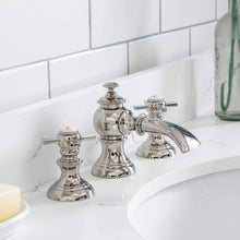 Load image into Gallery viewer, Water Creation Vanity Water Creation QU36QZ05PW-Q21TL1205 Queen 36-Inch Single Sink Quartz Carrara Vanity In Pure White With Matching Mirror(s) and F2-0012-05-TL Lavatory Faucet(s)