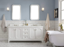 Load image into Gallery viewer, Water Creation Vanity Water Creation QU72QZ05PW-000BX0905 Queen 72-Inch Double Sink Quartz Carrara Vanity In Pure White  With F2-0009-05-BX Lavatory Faucet(s)