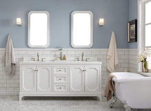 Load image into Gallery viewer, Water Creation Vanity Water Creation QU72QZ05PW-000BX0905 Queen 72-Inch Double Sink Quartz Carrara Vanity In Pure White  With F2-0009-05-BX Lavatory Faucet(s)