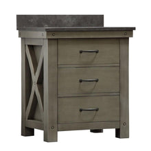 Load image into Gallery viewer, Water Creation Vanity Water Creation VAB030BLGG00 Aberdeen 30 Inch Grizzle Grey Single Sink Bathroom Vanity With Blue Limestone Counter Top