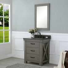 Load image into Gallery viewer, Water Creation Vanity Water Creation VAB030BLGG00 Aberdeen 30 Inch Grizzle Grey Single Sink Bathroom Vanity With Blue Limestone Counter Top